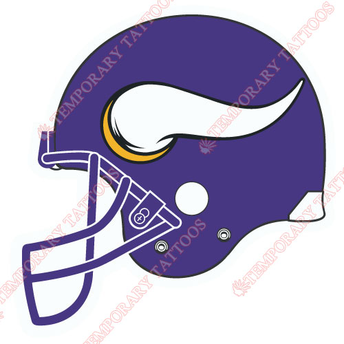 Minnesota Vikings Customize Temporary Tattoos Stickers NO.596